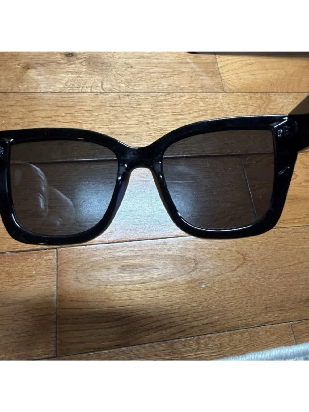 AIRE Oversized Black Square Sunglasses Thick Frame Minimal Chic Designer